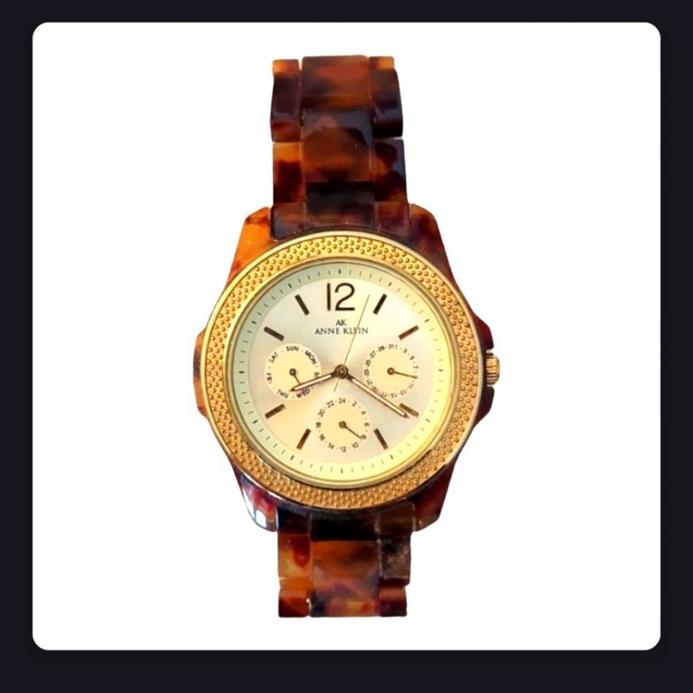 Ann Klein Tortoise Shell Watch